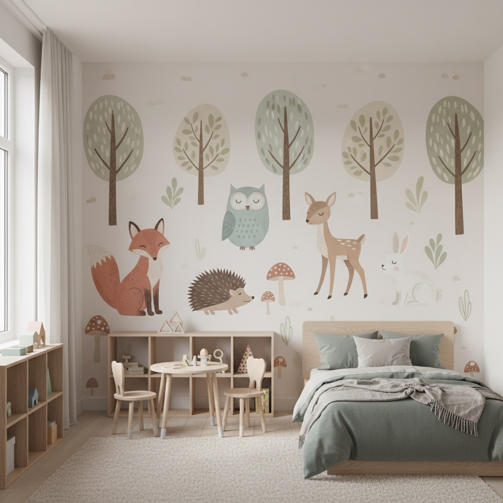 stylizovaná lesní zvířátka (pro batolata)